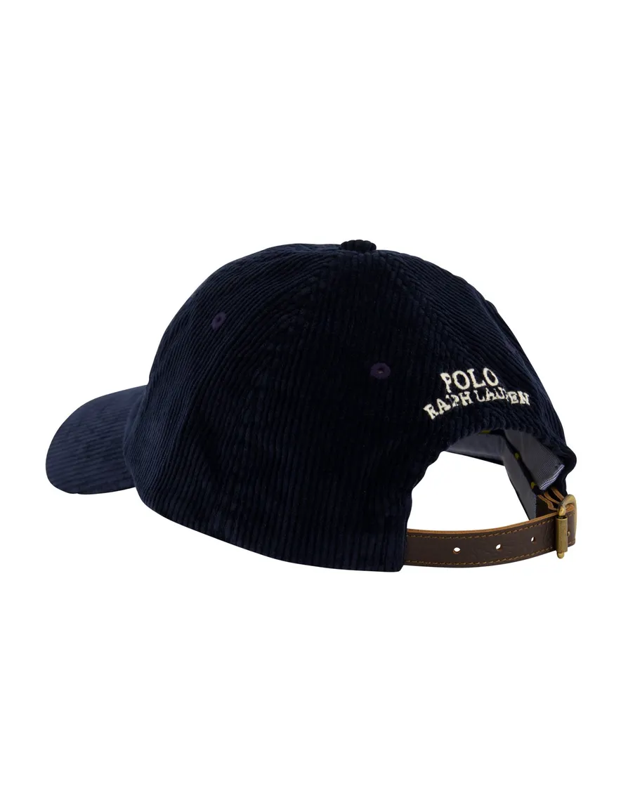 Polo Ralph Lauren cap donkerblauw corduroy