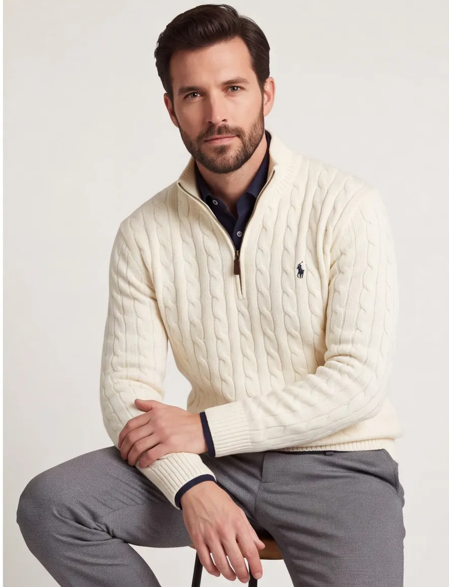 Polo Ralph Lauren trui ecru wol