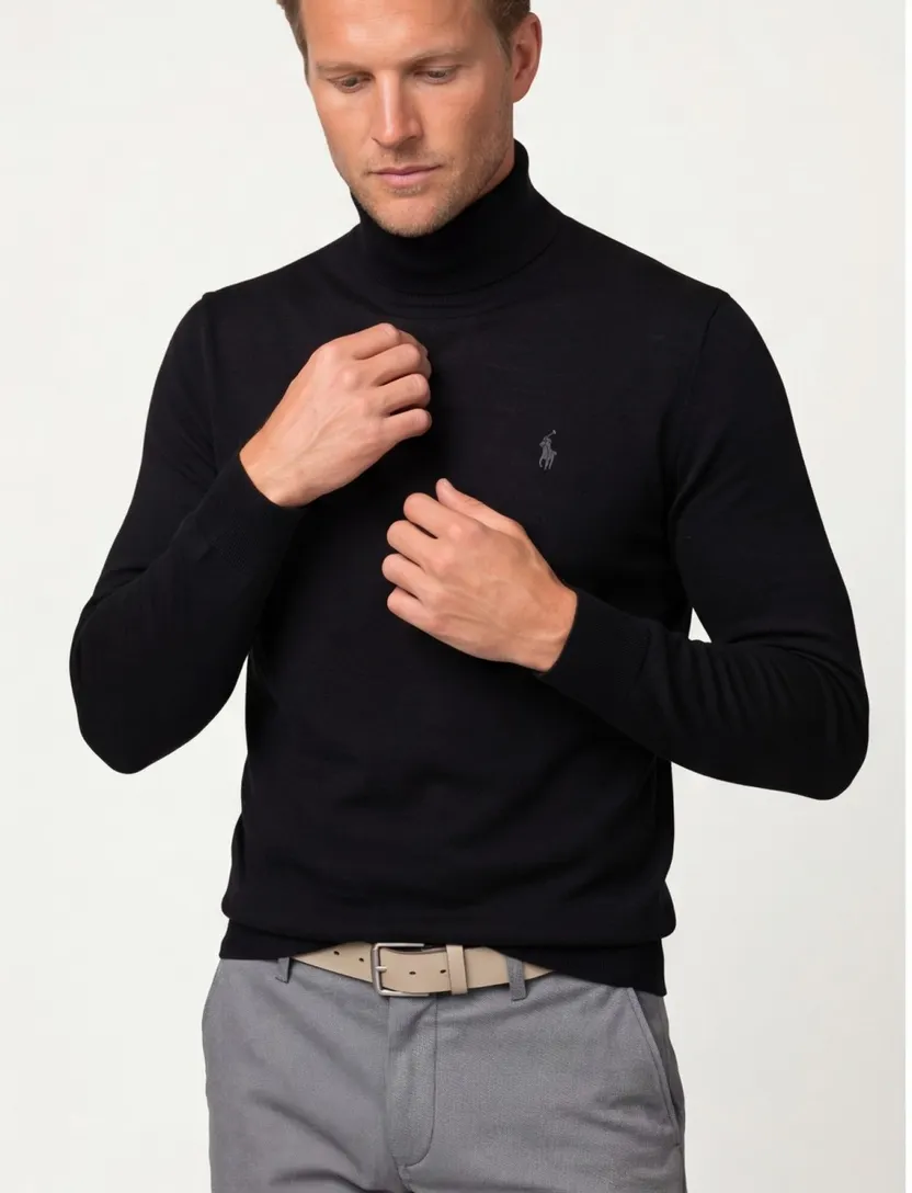 Polo Ralph Lauren coltrui merinowol zwart