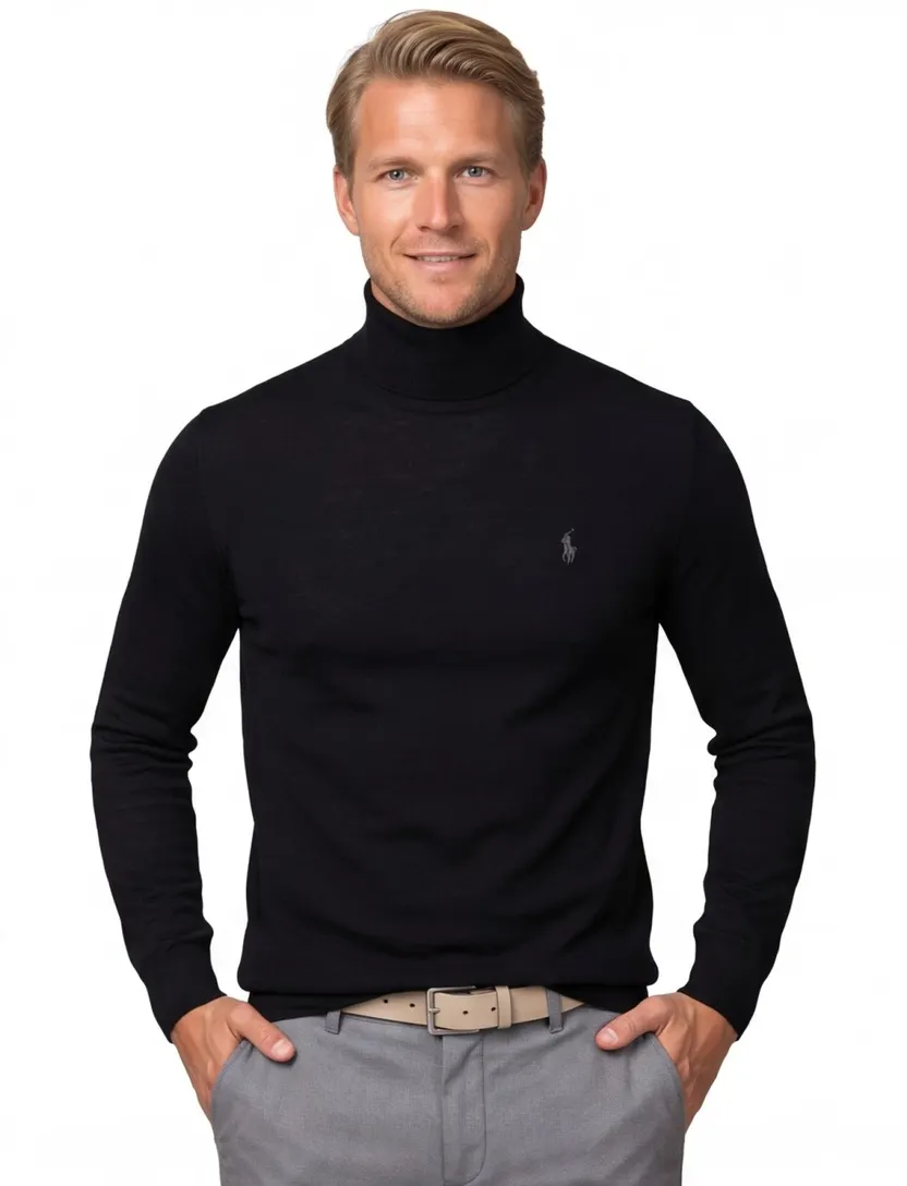 Polo Ralph Lauren coltrui merinowol zwart