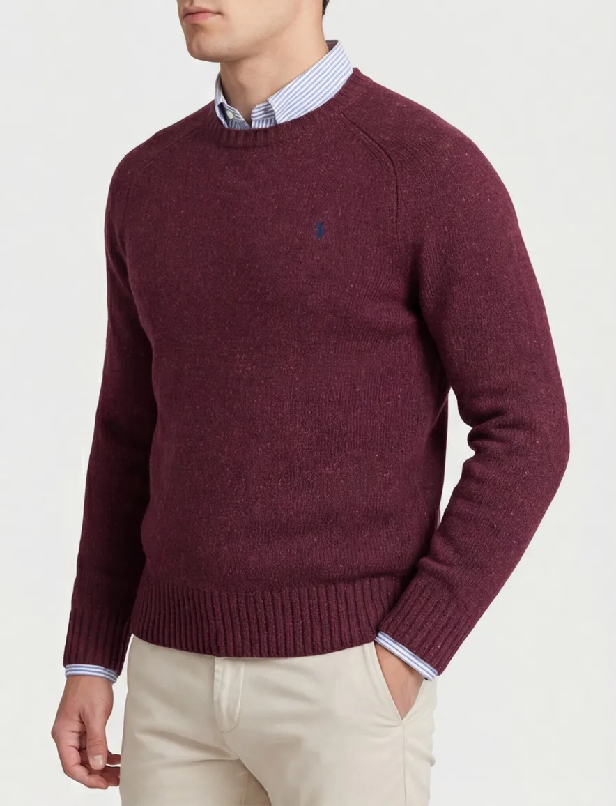 Polo Ralph Lauren trui bordeaux gebreid normale fit