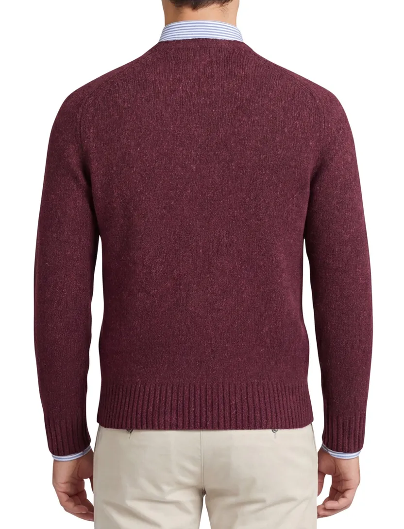 Polo Ralph Lauren trui bordeaux gebreid ronde hals