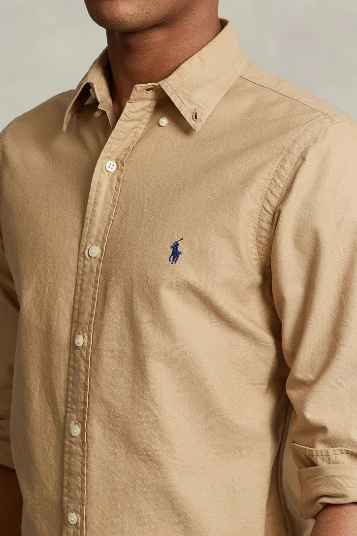 Polo Ralph Lauren casual overhemd slim fit beige