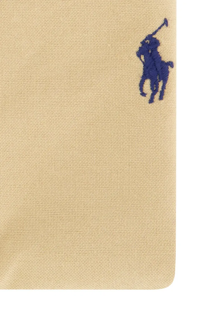 Polo Ralph Lauren casual overhemd slim fit beige effen