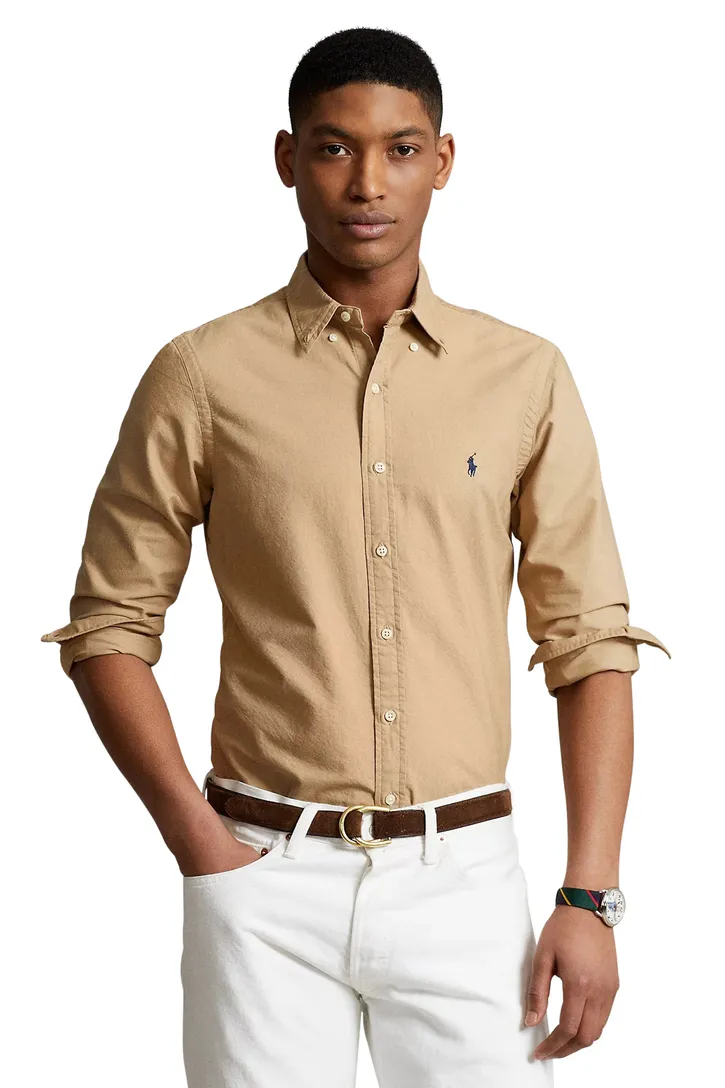Polo Ralph Lauren casual overhemd slim fit beige