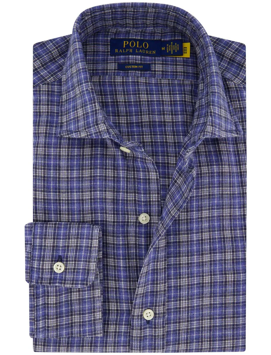 Polo Ralph Lauren overhemd blauw geruit