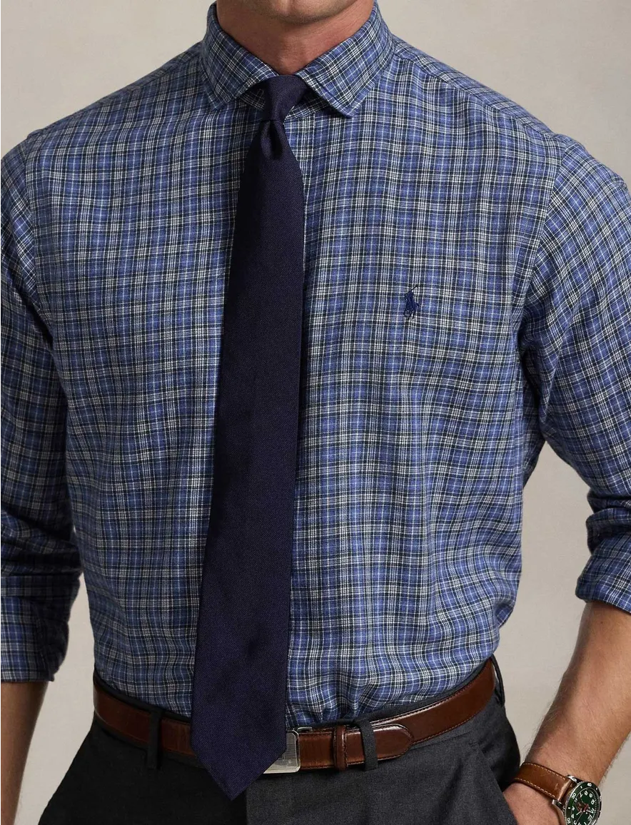 Polo Ralph Lauren overhemd blauw geruit