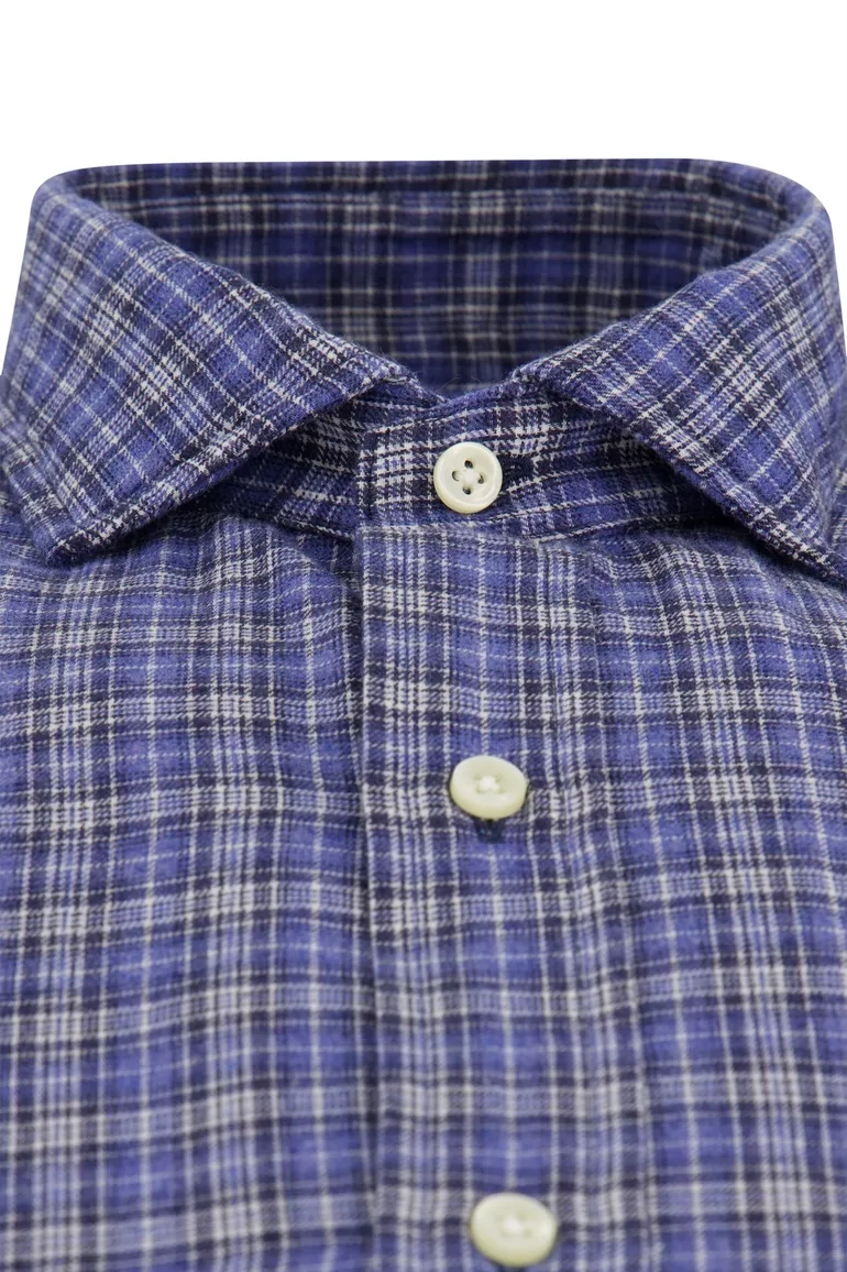 Polo Ralph Lauren Custom Fit casual overhemd blauw geruit