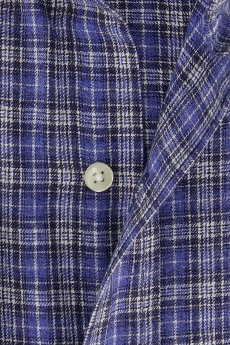 Polo Ralph Lauren Custom Fit casual overhemd blauw geruit