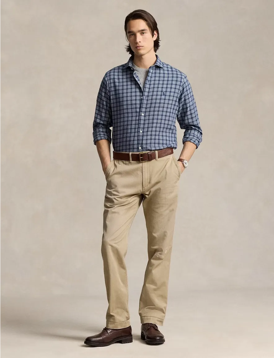 Polo Ralph Lauren overhemd donkerblauw geruit