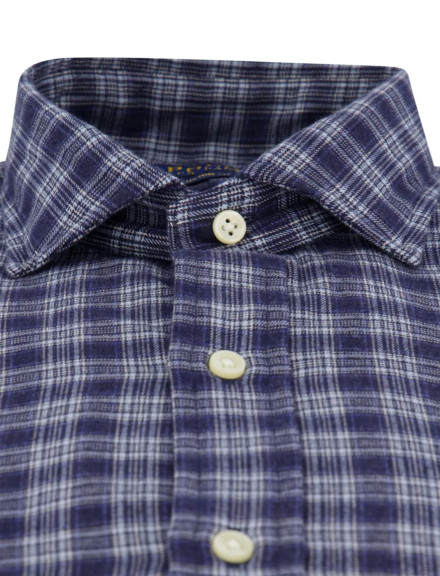 Polo Ralph Lauren overhemd Custom Fit donkerblauw geruit