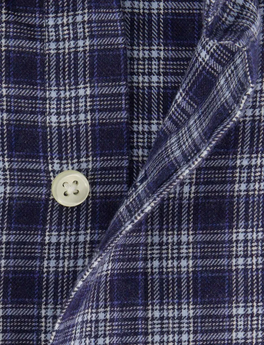 Polo Ralph Lauren overhemd Custom Fit donkerblauw geruit