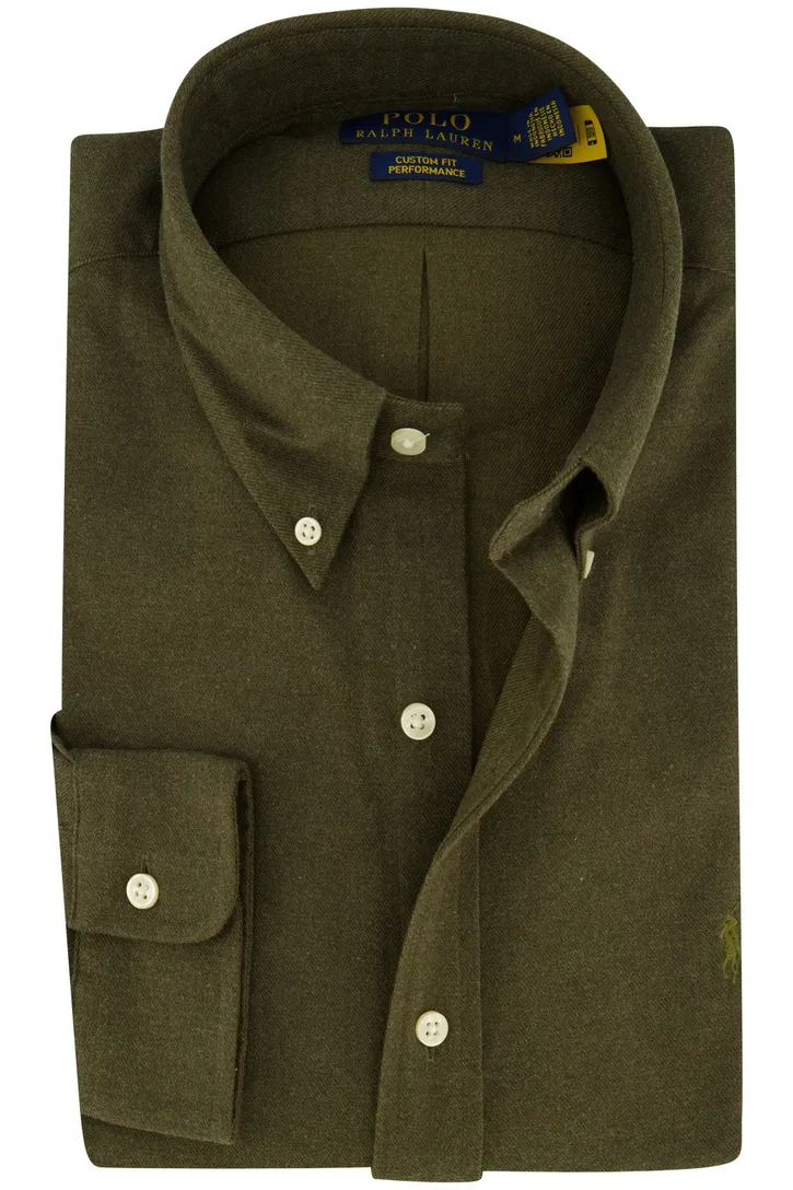 Polo Ralph Lauren overhemd groen flanel normale fit