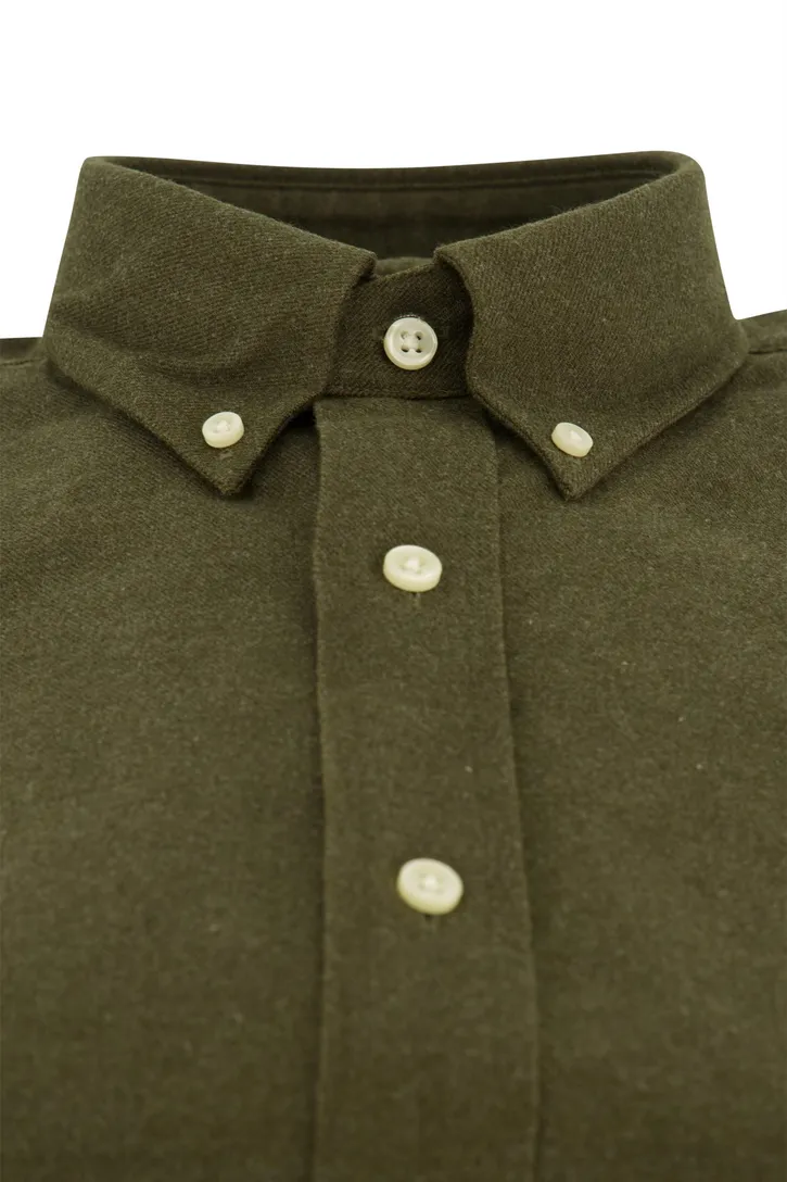 Polo Ralph Lauren overhemd groen flanel normale fit