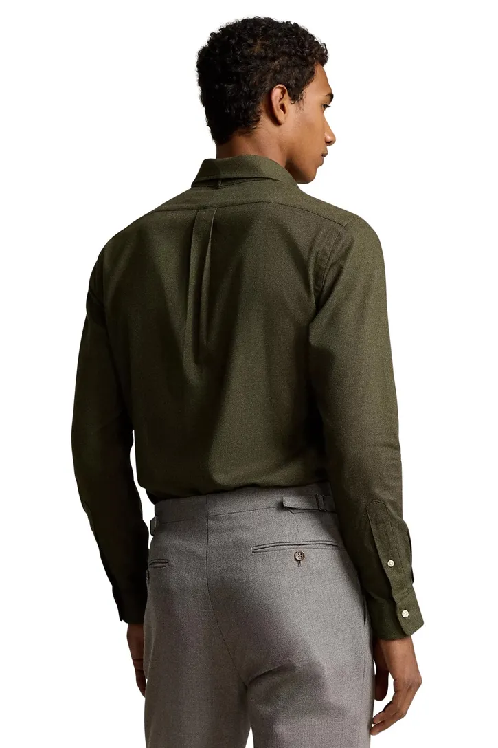 Polo Ralph Lauren overhemd groen flanel normale fit