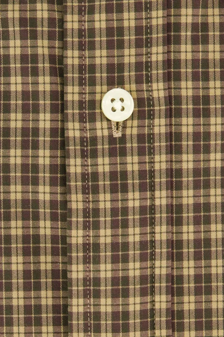 Polo Ralph Lauren casual overhemd normale fit bruin geruit