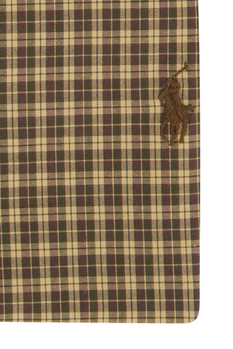 Polo Ralph Lauren casual overhemd normale fit bruin geruit
