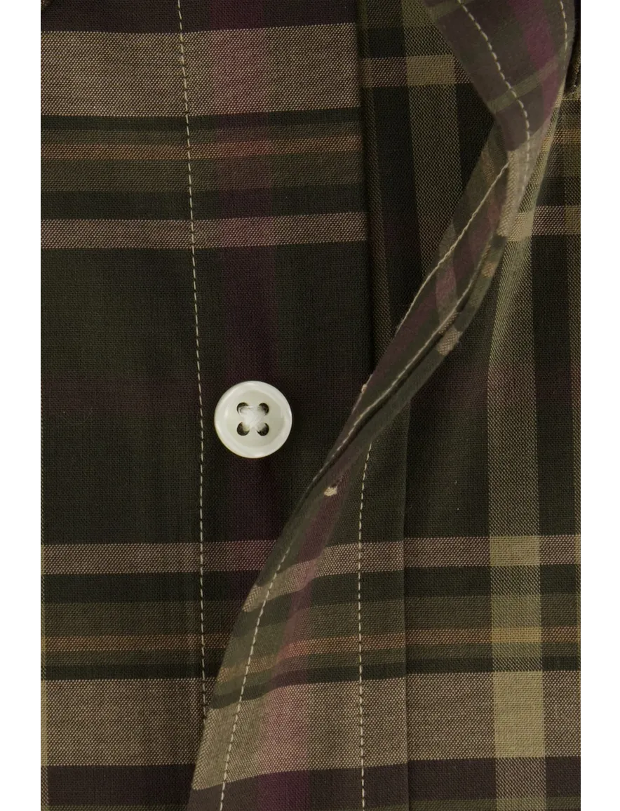 Polo Ralph Lauren overhemd groen geruit stretch