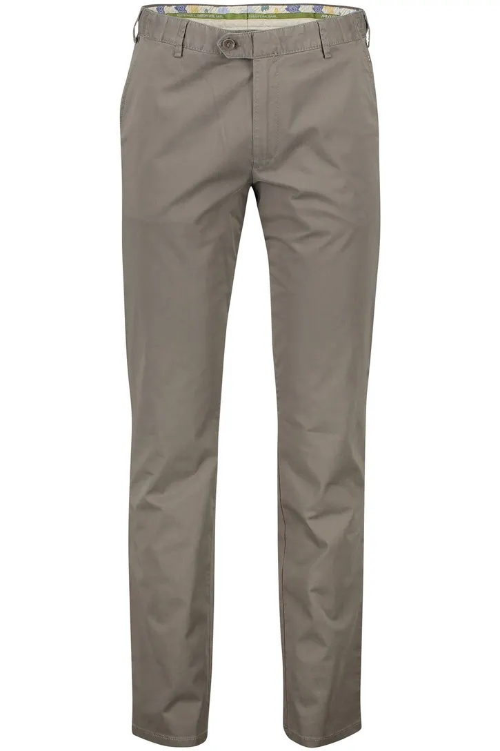 Meyer Pantalon katoen bruin oslo perfect fit