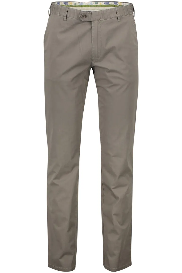 Meyer Pantalon katoen bruin oslo perfect fit