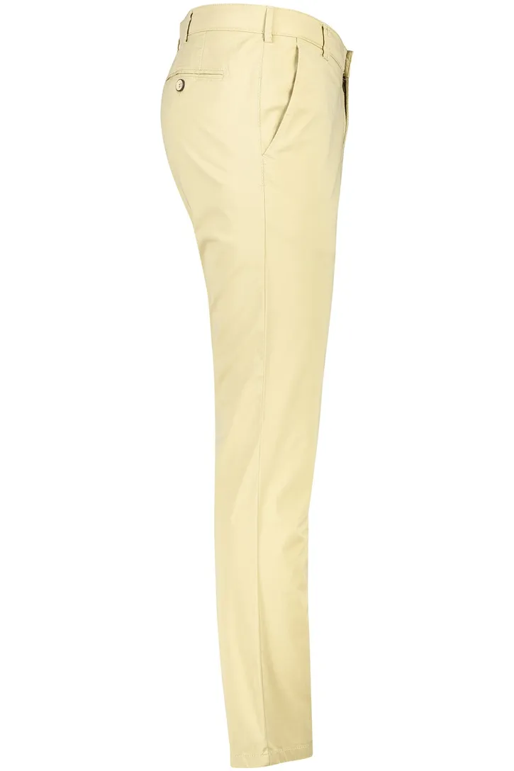 Meyer pantalon geel katoen effen
