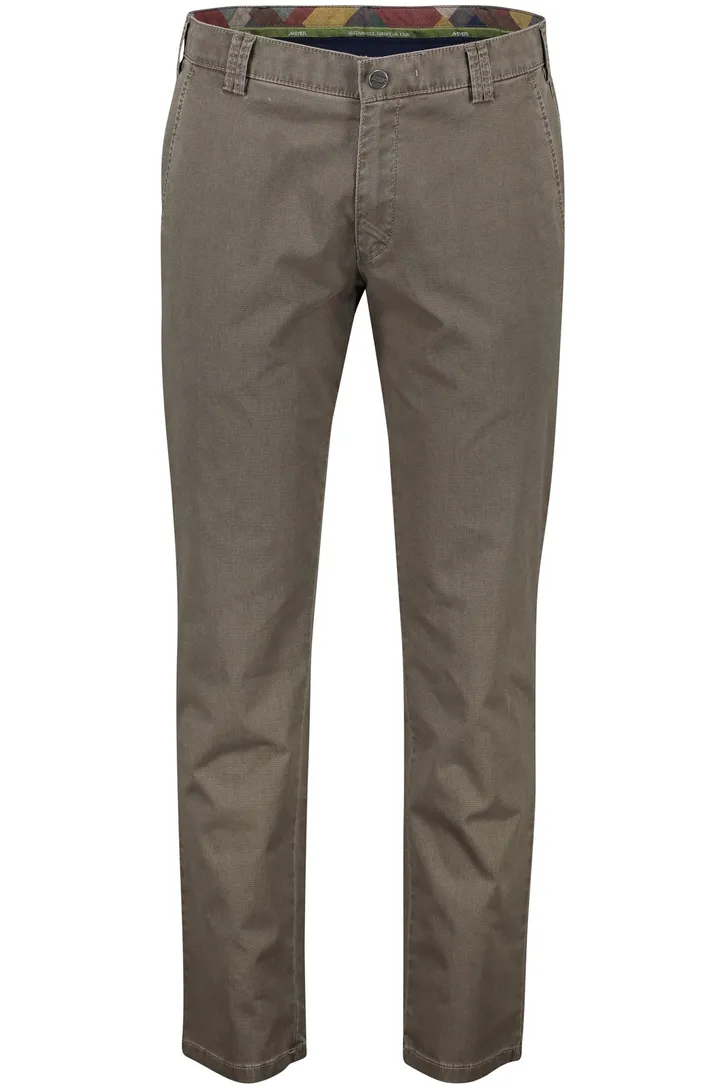 katoenen broek Meyer Rio bruin
