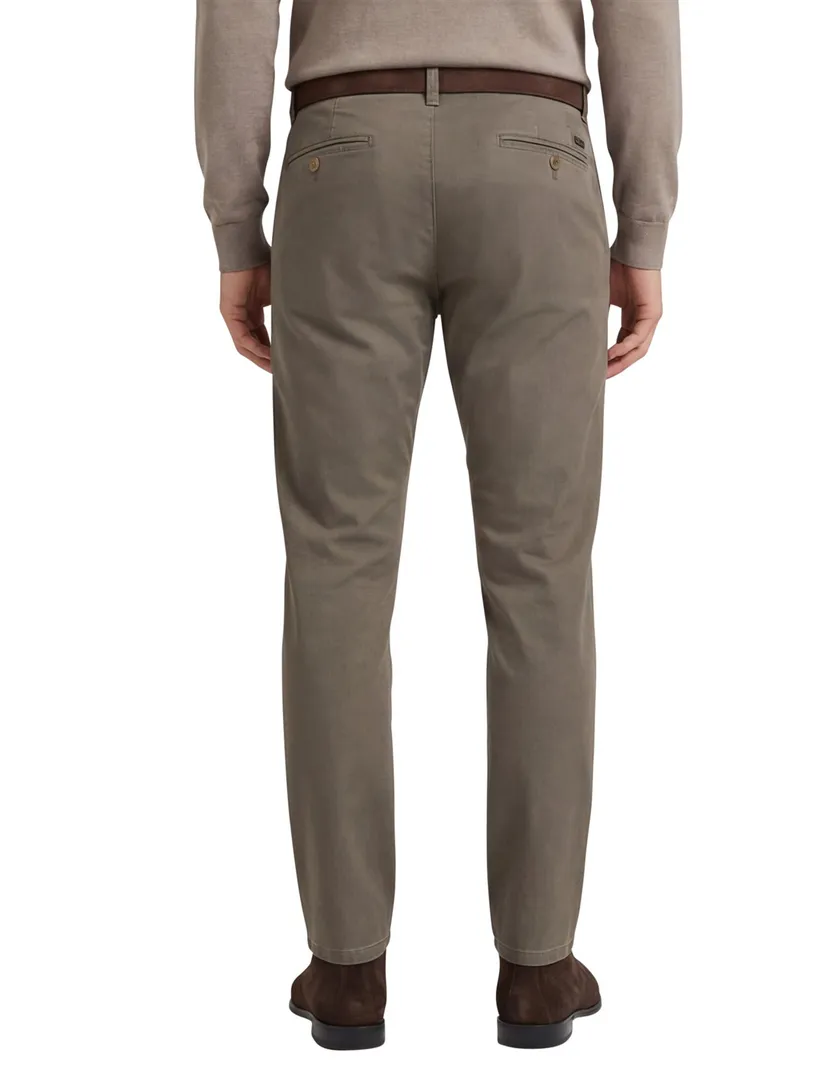 katoenen broek Meyer Rio bruin