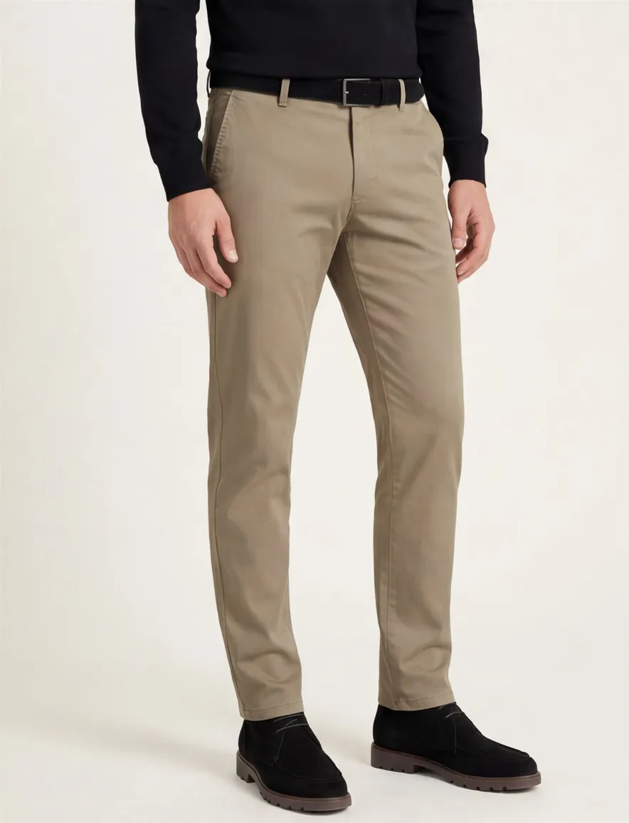 Meyer Pantalon groen effen