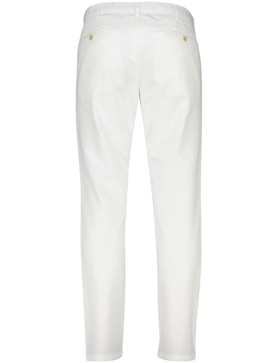 Meyer Pantalon wit modern fit katoen