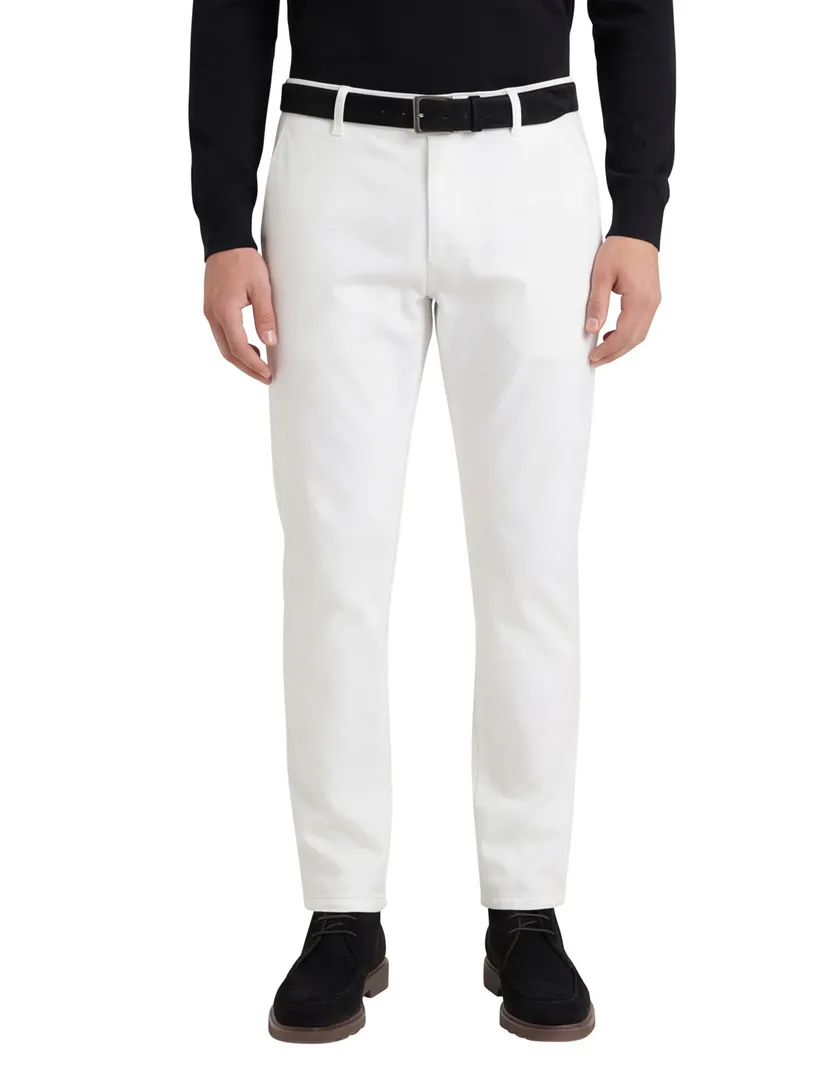 Meyer chino wit effen