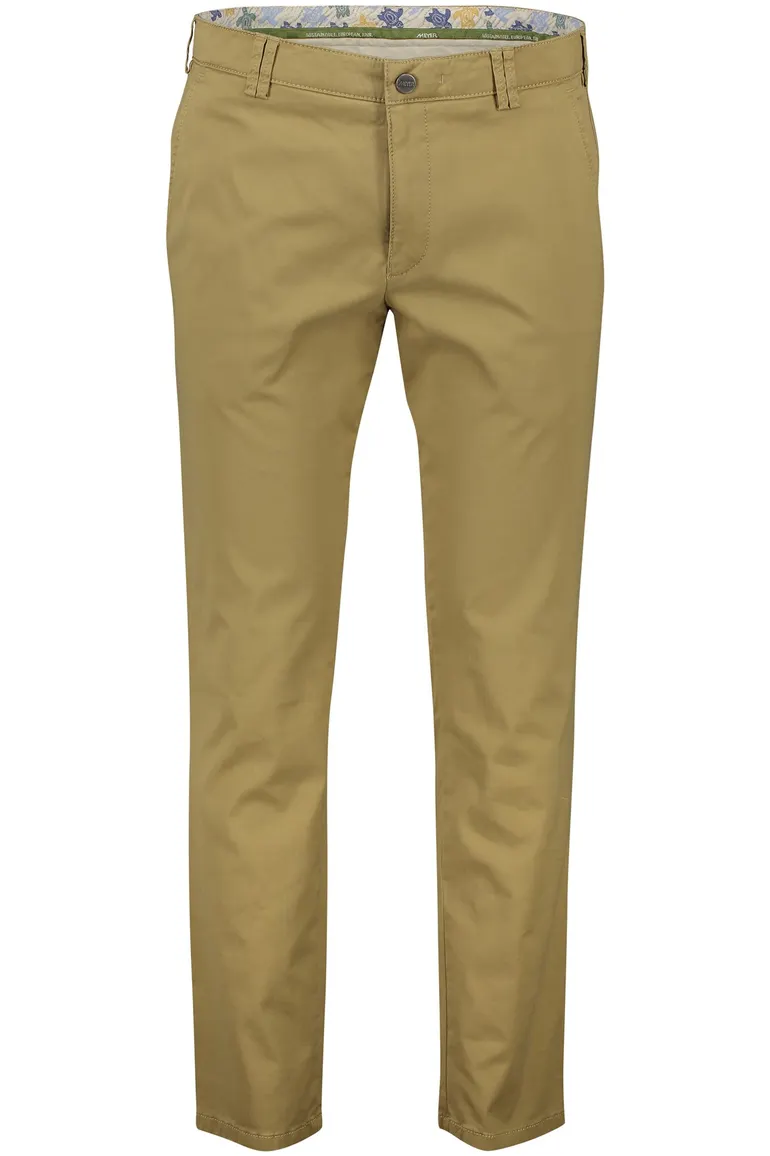 Meyer Pantalon katoen bruin modern fit