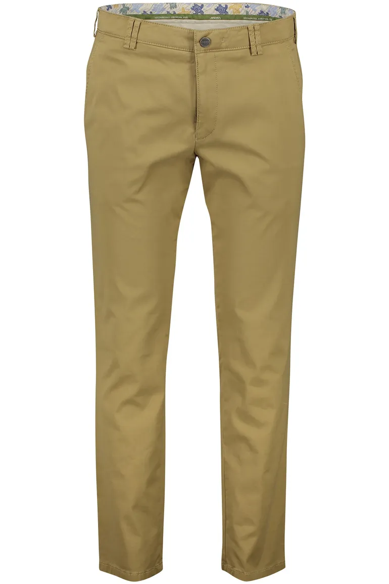 Meyer Pantalon katoen camel modern fit