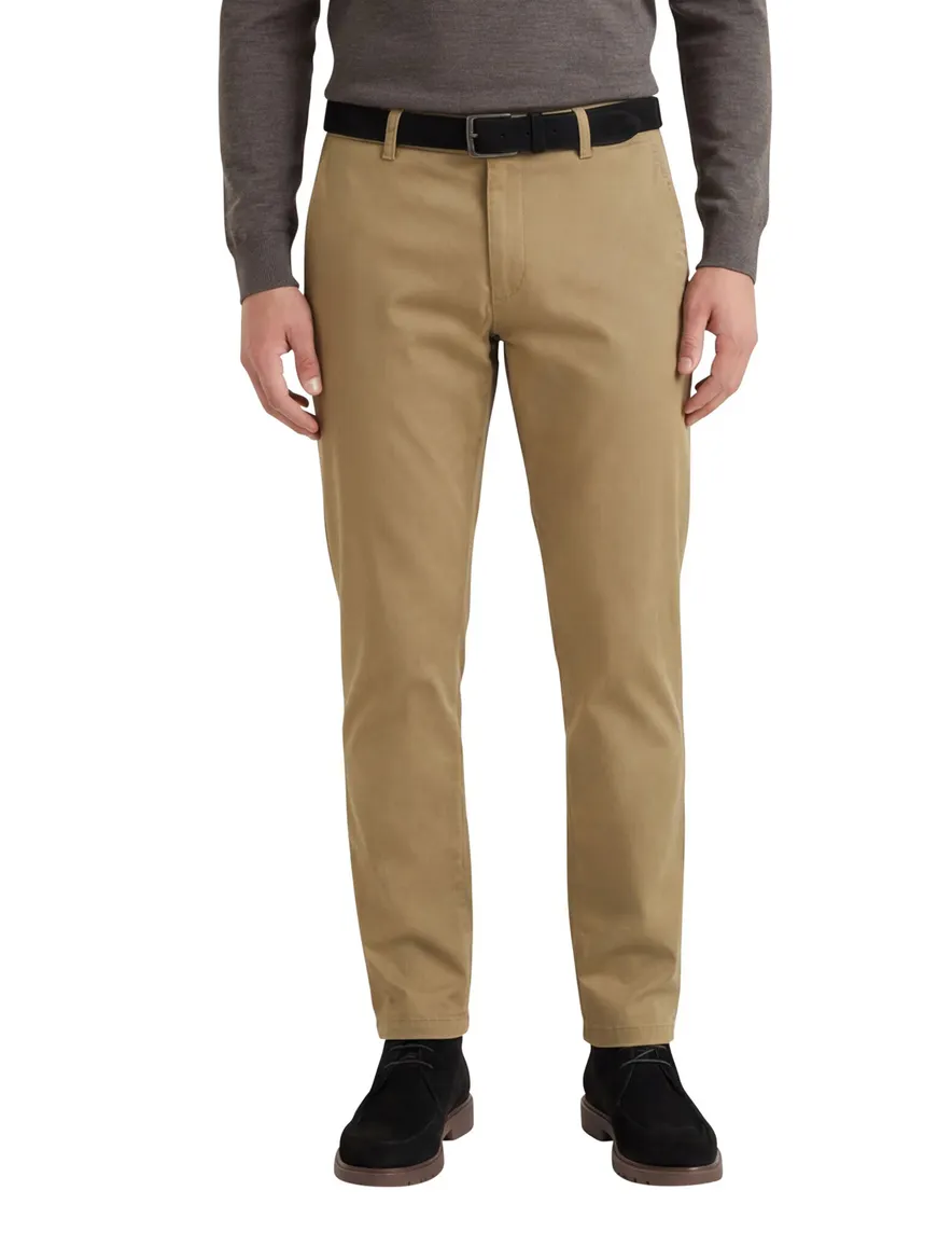 Meyer Pantalon katoen bruin modern fit