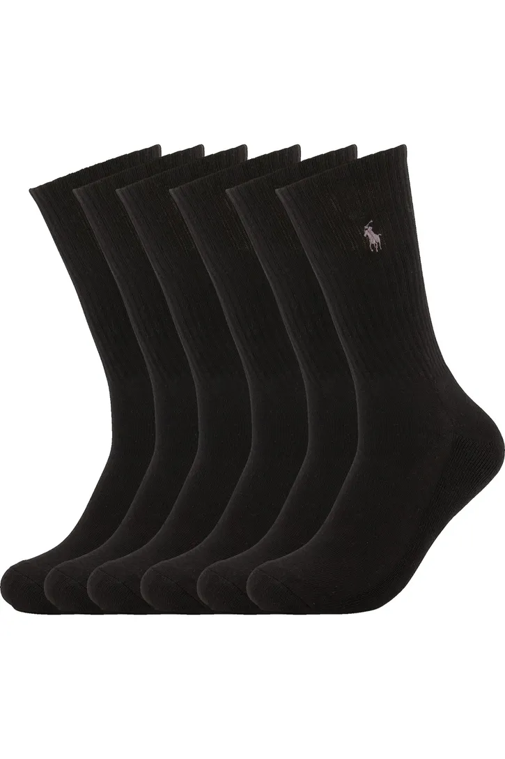 3-pack Polo Ralph Lauren sokken zwart katoen