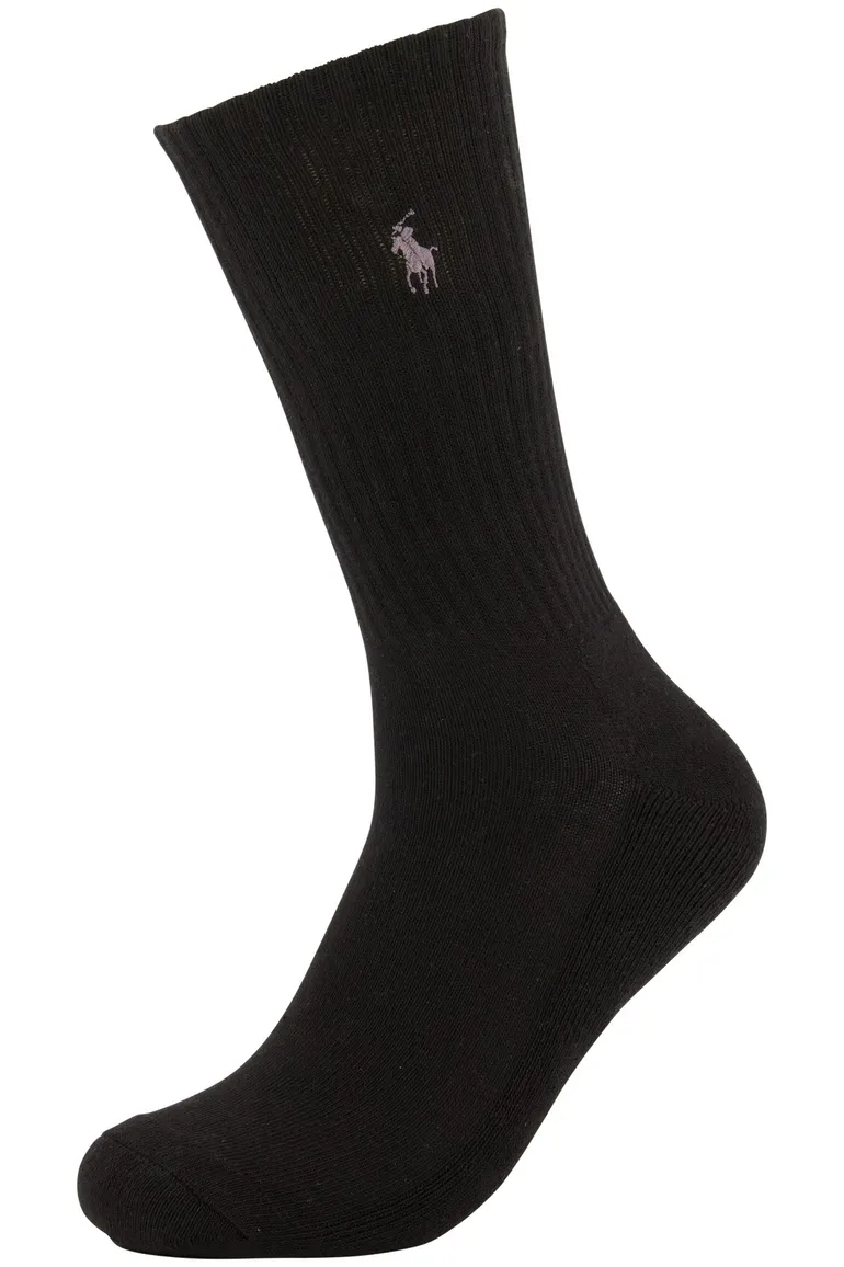 Polo Ralph Lauren sokken zwart effen katoen 3-pack