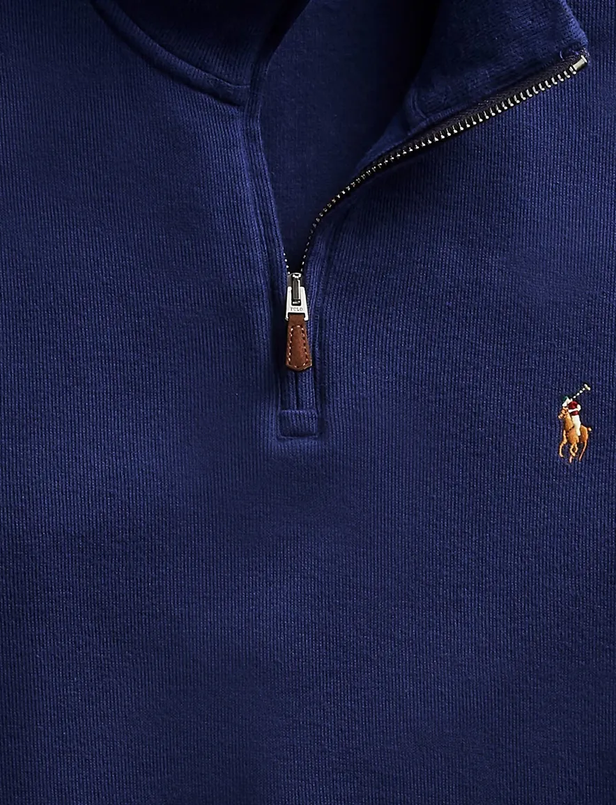 Polo Ralph Lauren halfzip trui donkerblauw