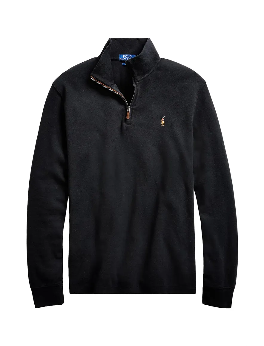 Polo Ralph Lauren trui zwart half zip big & tall
