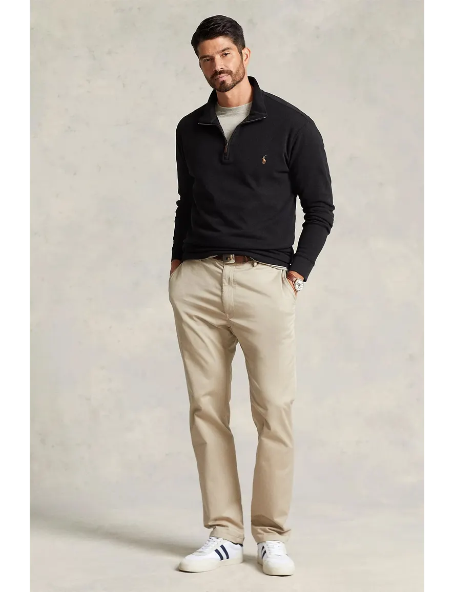 Polo Ralph Lauren trui zwart half zip big & tall