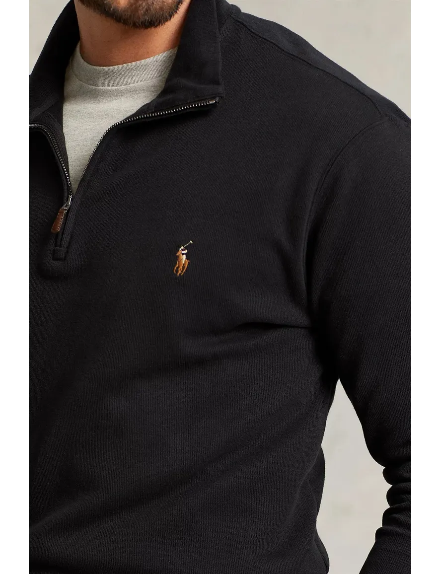 Polo Ralph Lauren trui zwart half zip big & tall