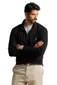 katoenen Polo Ralph Lauren trui zwart half zip Big & Tall