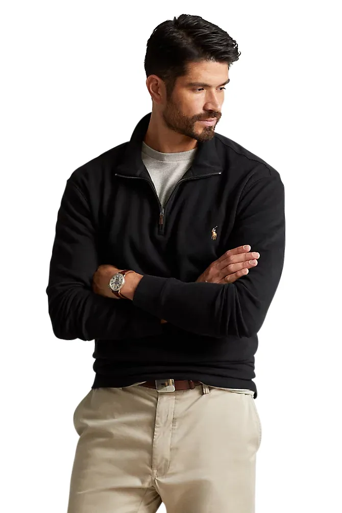 Polo Ralph Lauren trui zwart half zip big & tall