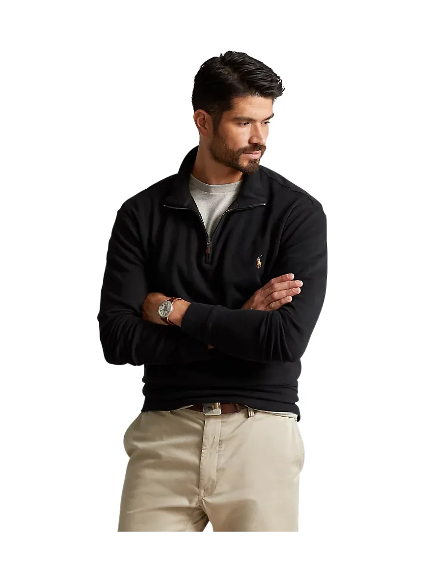 Polo Ralph Lauren trui zwart half zip big & tall