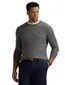 Polo Ralph Lauren trui gemêleerd antraciet merinowol wijde fit
