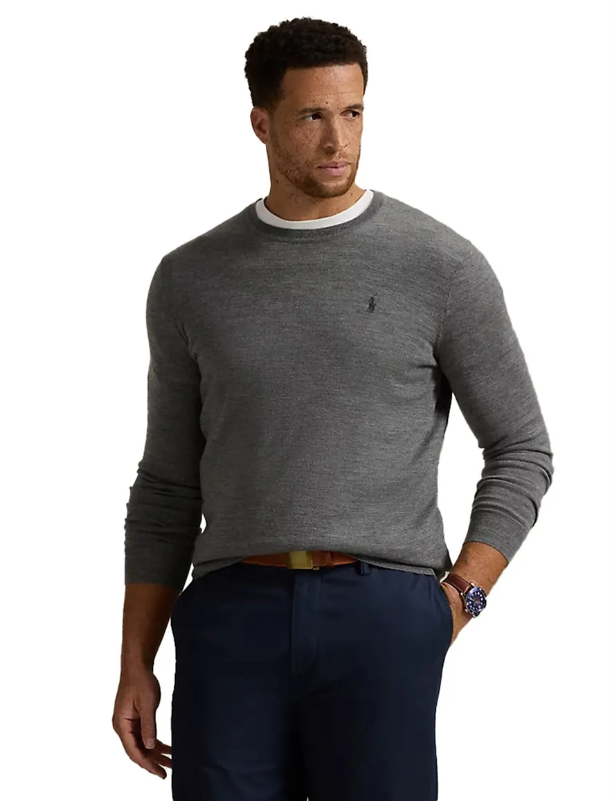Polo Ralph Lauren trui grijs merino