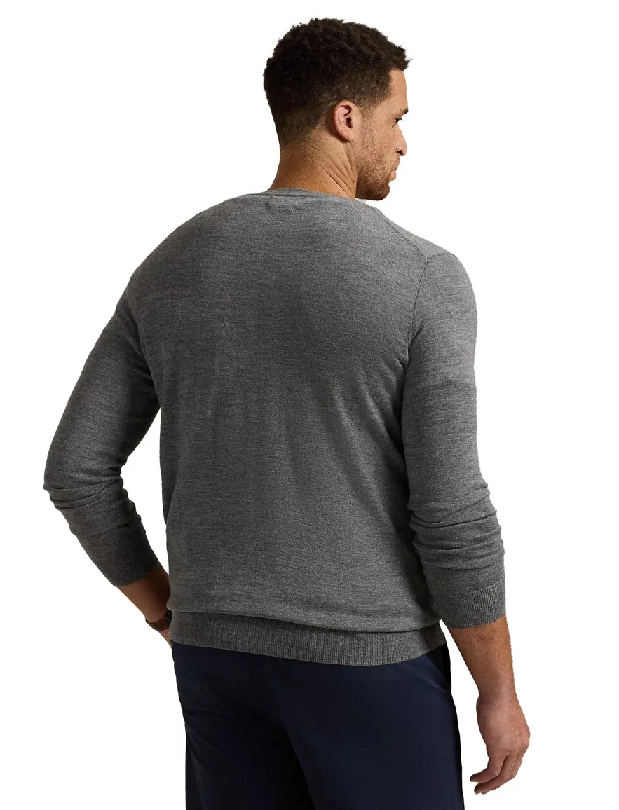 Polo Ralph Lauren trui grijs merino