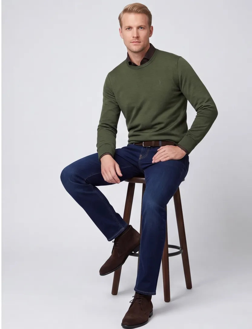 Polo Ralph Lauren trui Big & Tall groen merino