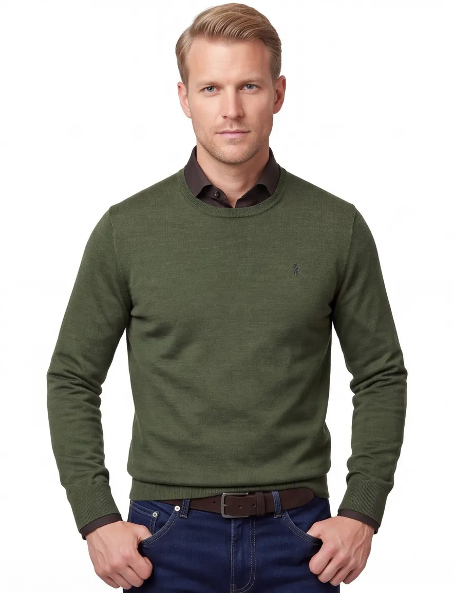 Polo Ralph Lauren trui groen merino