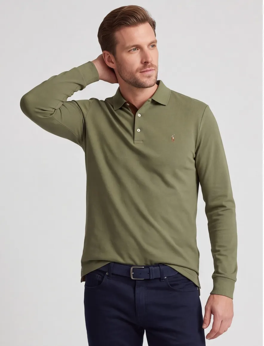 Polo Ralph Lauren polo groen effen Big & Tall