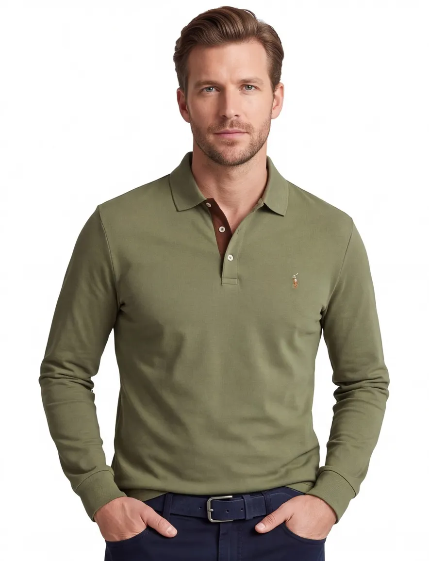 Polo Ralph Lauren polo groen effen Big & Tall