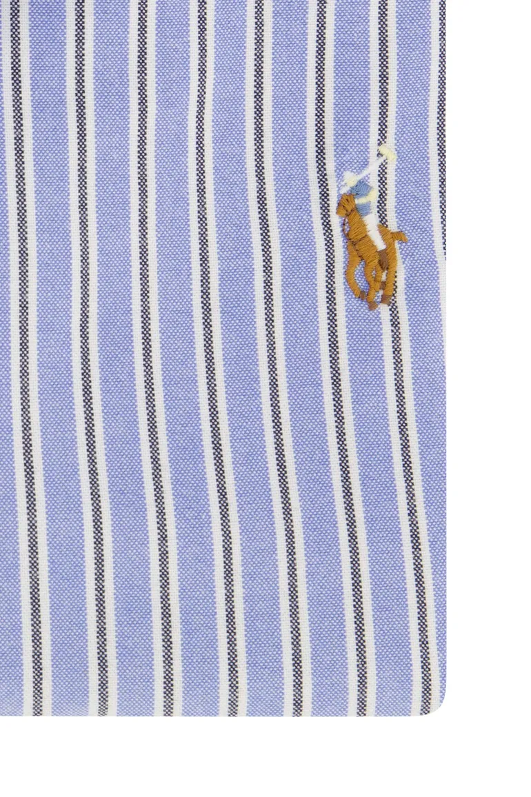 Polo Ralph Lauren overhemd gestreept blauw Big & Tall